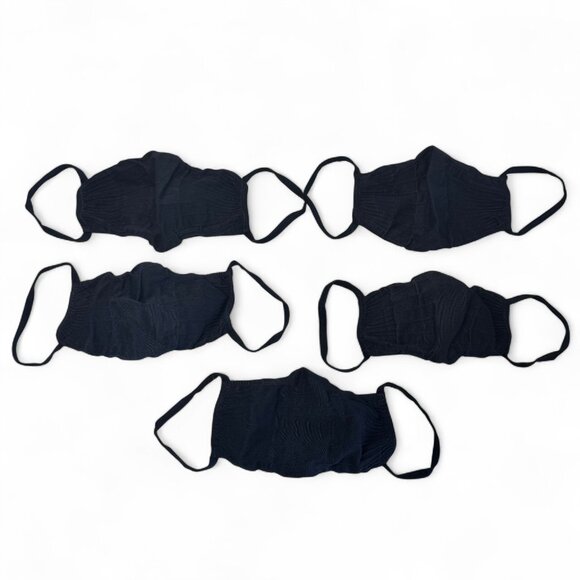 5 Pack SKIMS Seamless Face Mask Reusable Neutral Minimalist One Size Black ONYX - Picture 1 of 6